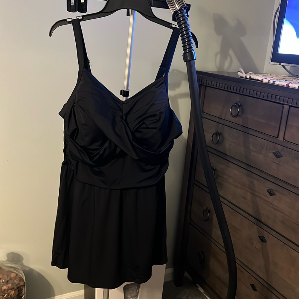 Denim and Co 1 piece black bathing suit. Brand new, never worn.